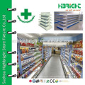 pharmacy chain store standard shelf rack with sloping shelves